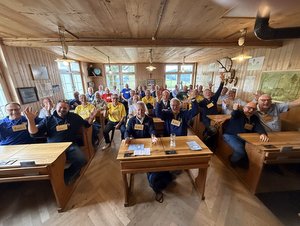 Gruppe im Schulzimmer