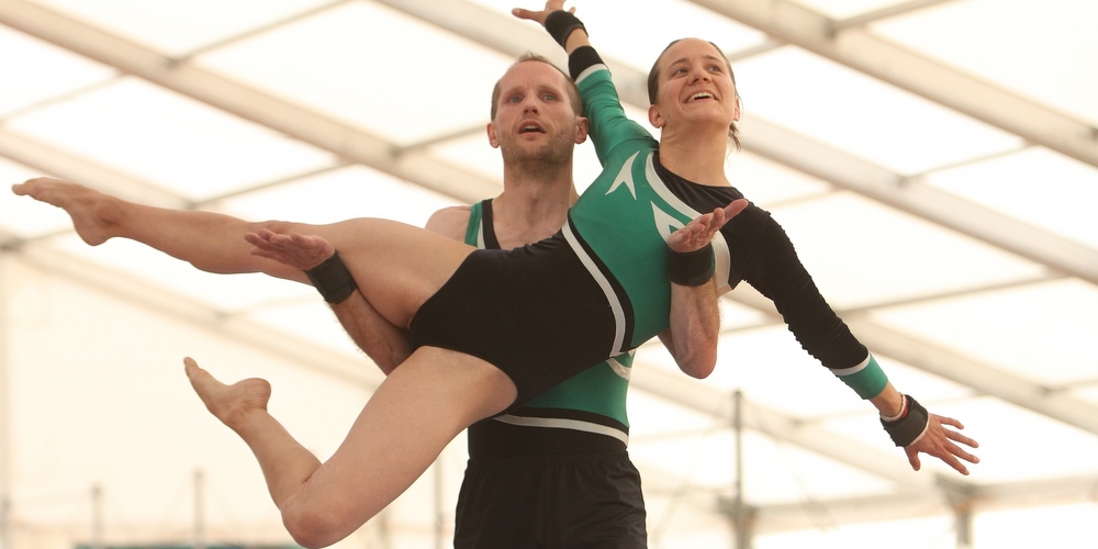 Geräteturnen Sie + Er / zu Zweit